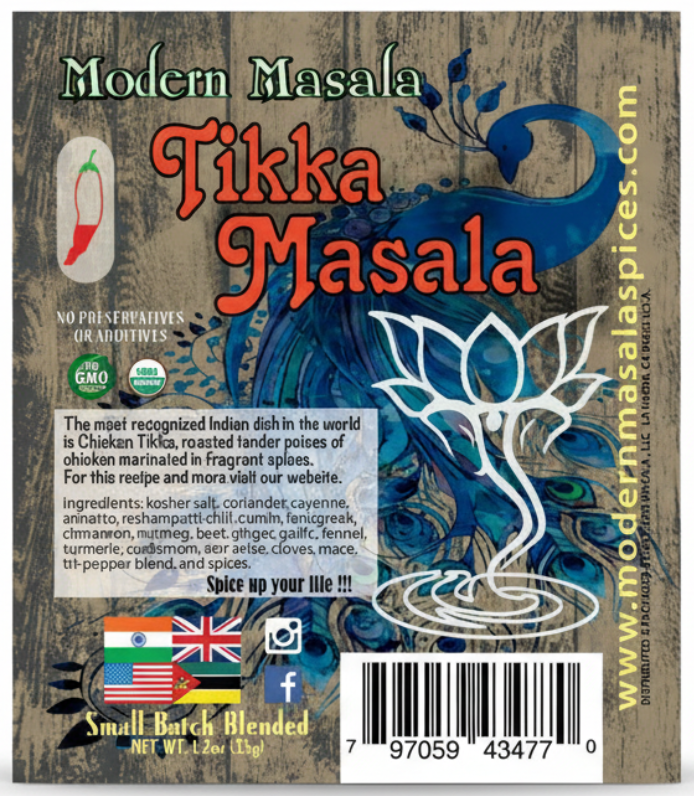 modern masala tikka masala seasoning pack image