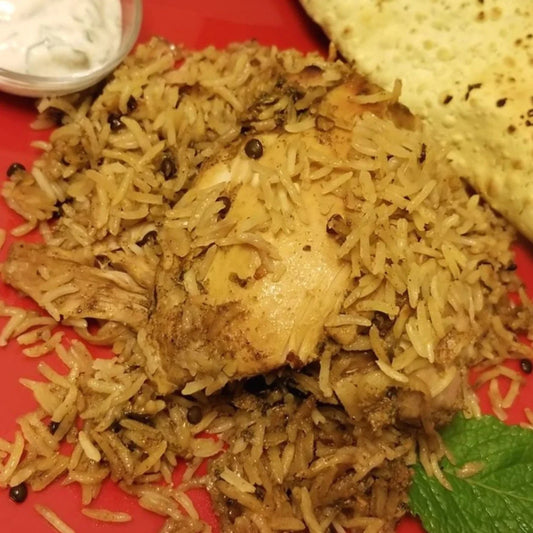 modern masala biryani rice mix prepared as chicken version in a instant pot