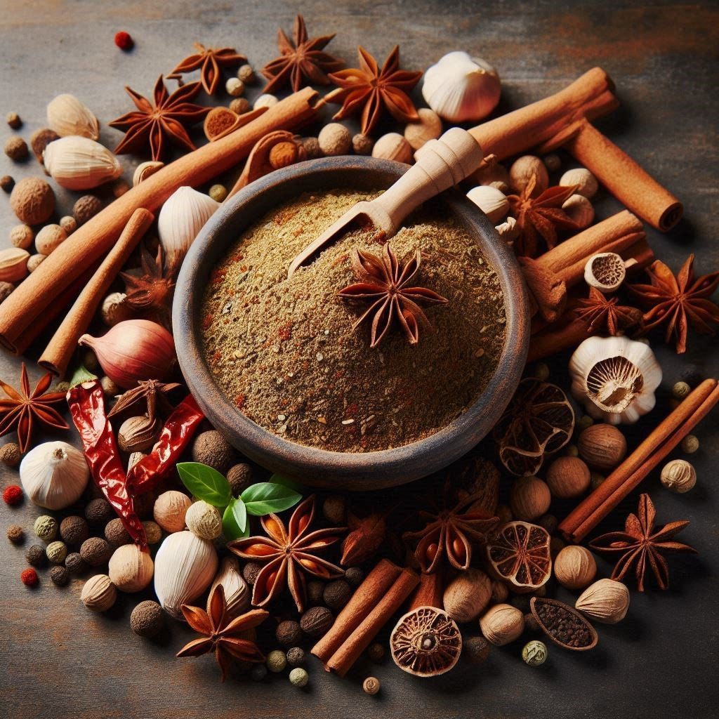 garam masala whole spices image ai