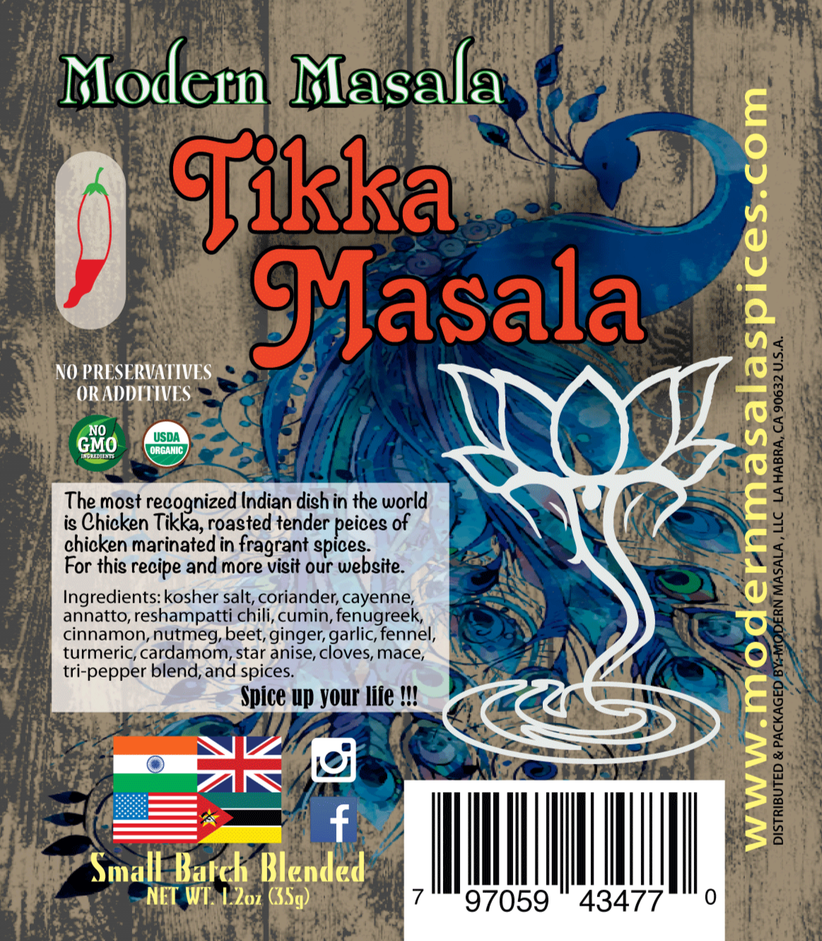 modern masala tikka masala seasoning pack image 