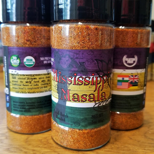 modern masala Mississippi Masala spice bottle image