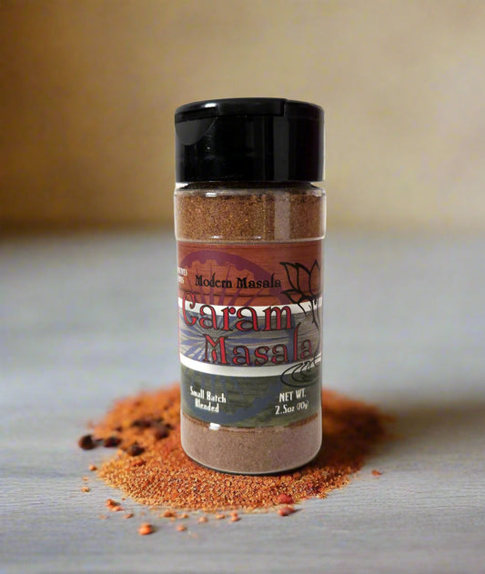 modern masala garam masala indian spice bottle image