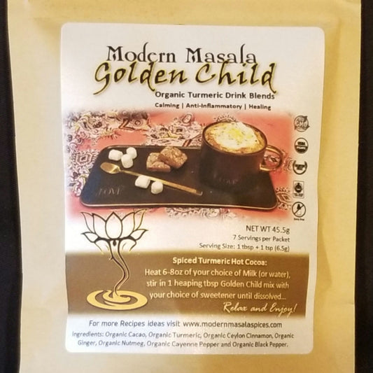 Golden Child (7 servings of Spiced Turmeric Hot Cocoa) package image