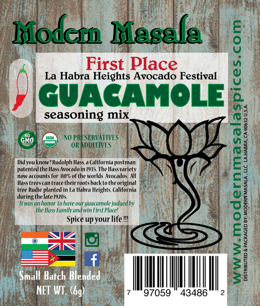 modern masala guacamole seasoning spice