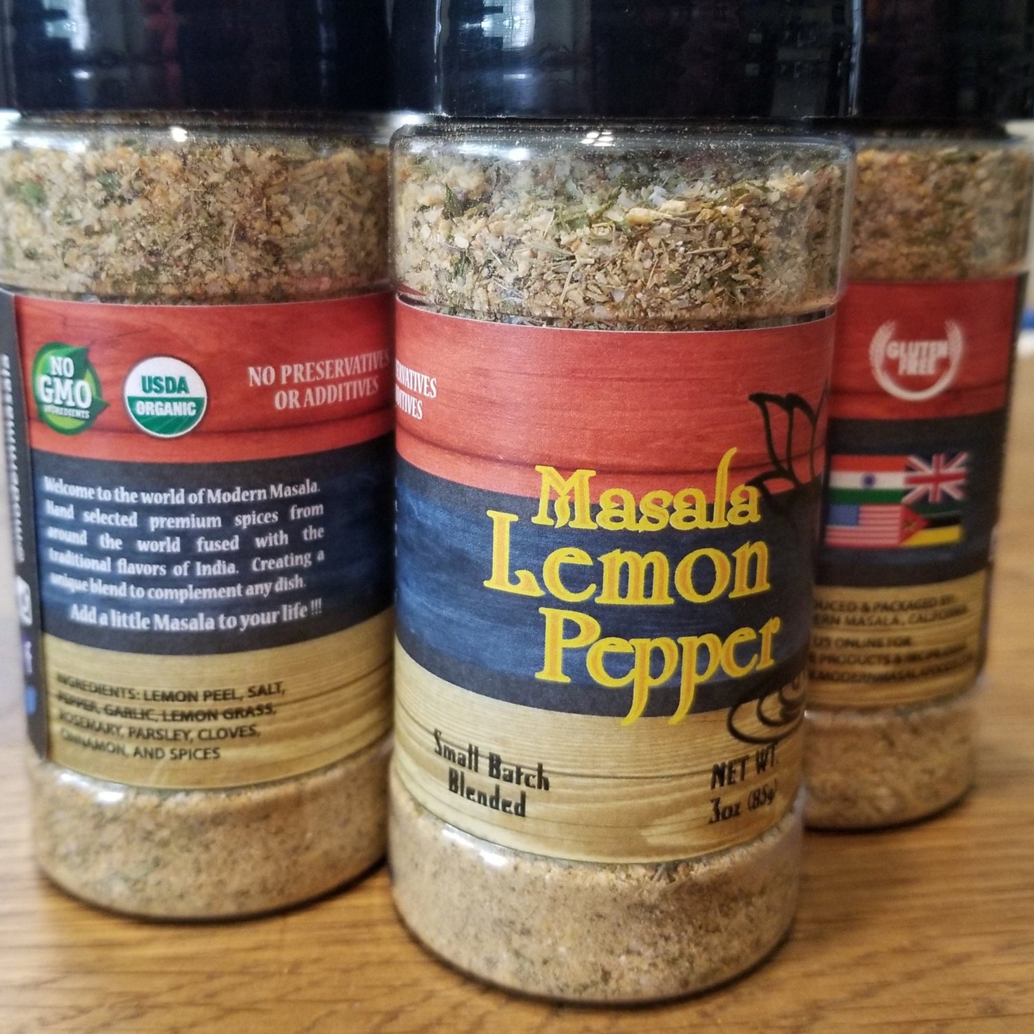 Masala Lemon Pepper seasoning bottle image