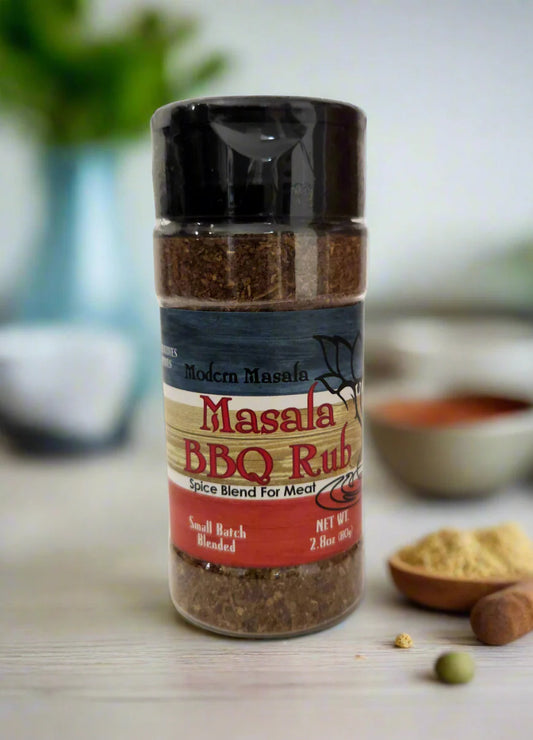 modern masala bbq spice rub bottle image