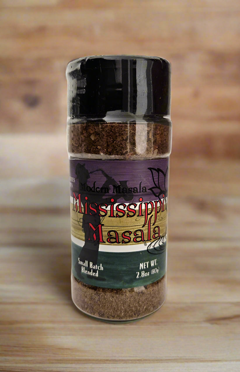 modern masala cajun spice blend bottle image